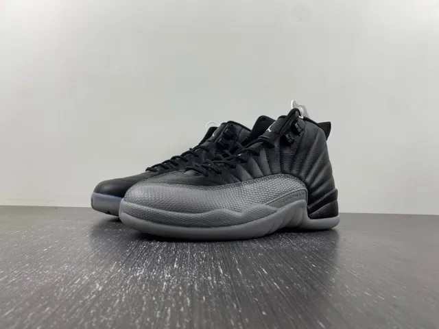 Air Jordan 12 Black and Gray Basketball Shoes 2