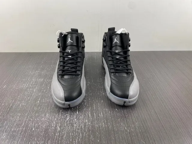 Air Jordan 12 Black and Gray Basketball Shoes 3