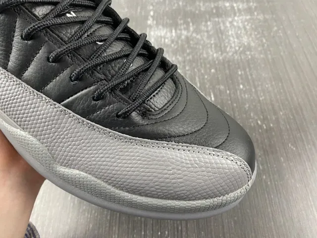 Air Jordan 12 Black and Gray Basketball Shoes 6