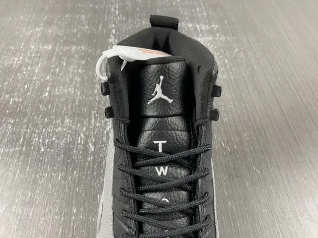 Air Jordan 12 Black and Gray Basketball Shoes 8