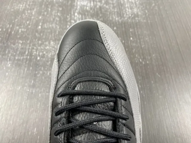 Air Jordan 12 Black and Gray Basketball Shoes 9