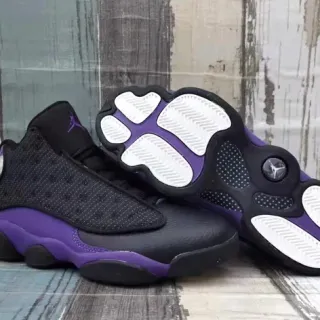 Air Jordan 13 Tênis de Basquete Preto Roxo