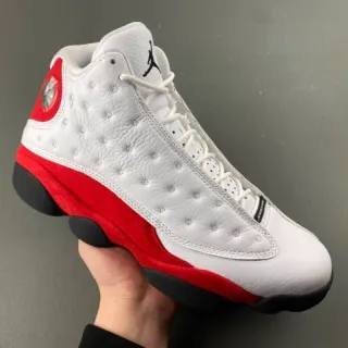 Air Jordan 13 tênis de basquete branco vermelho preto