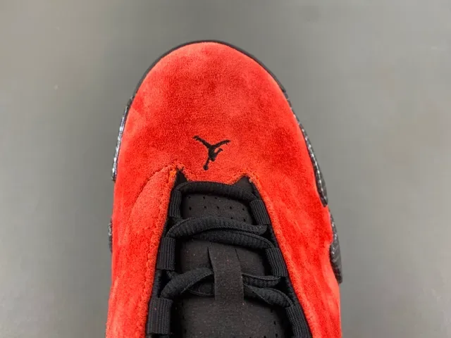 Air Jordan 14 أحذية كرة السلة الحمراء من السويدي بألياف الكربون 5