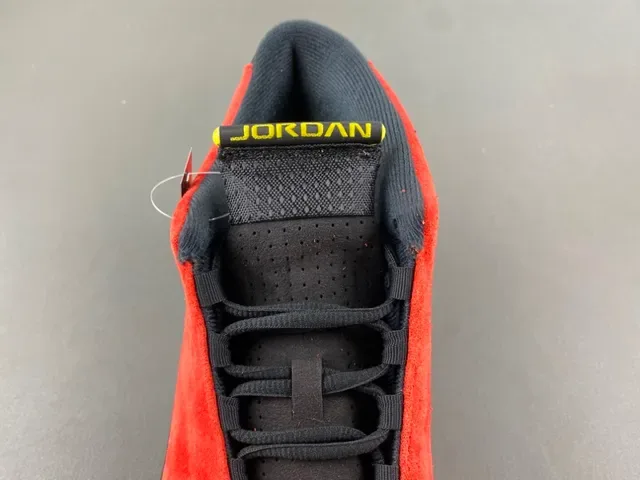 Air Jordan 14 أحذية كرة السلة الحمراء من السويدي بألياف الكربون 6