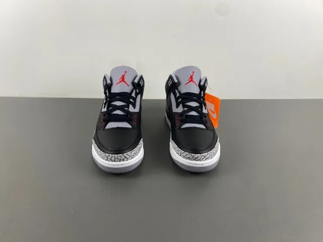 Zapatillas de baloncesto Air Jordan 3 Black Cement con estampado de elefante 11