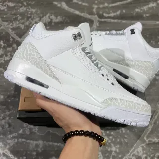 Zapatillas de baloncesto Air Jordan 3 con estampado de elefante blanco