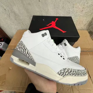 Air Jordan 3 সাদা এলিফ্যান্ট প্রিন্ট বাস্কেটবল জুতো