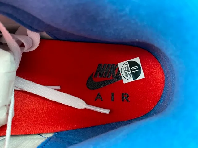 Chaussures de basketball Air Jordan 3 blanc et bleu royal à motif éléphant 8