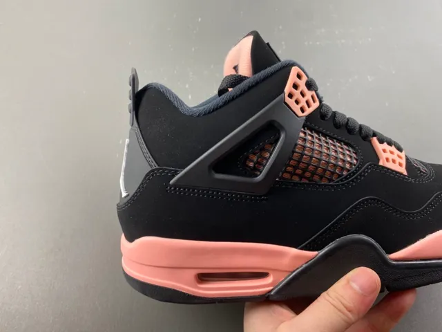 Air Jordan 4 Black Rose Gold Basketball Shoes 3