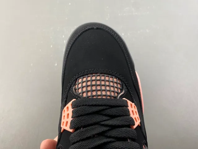 Air Jordan 4 Black Rose Gold Basketball Shoes 5