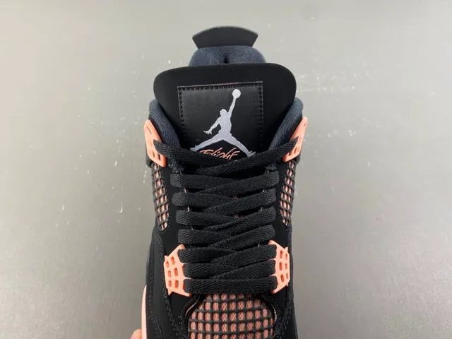 Air Jordan 4 Black Rose Gold Basketball Shoes 6