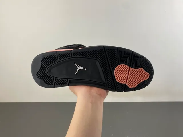 Air Jordan 4 Black Rose Gold Basketball Shoes 9