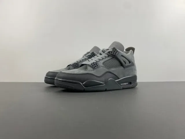 Air Jordan 4 Monocromático Gris Zapatillas de Baloncesto 10