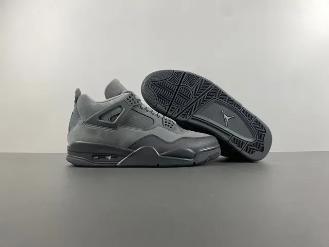 Air Jordan 4 Monocromático Gris Zapatillas de Baloncesto 12