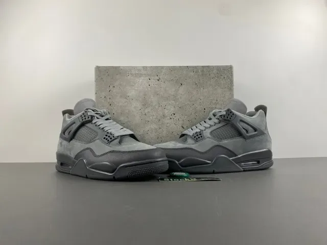 Air Jordan 4 Monocromático Gris Zapatillas de Baloncesto 13