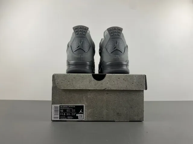 Air Jordan 4 Monocromático Gris Zapatillas de Baloncesto 17