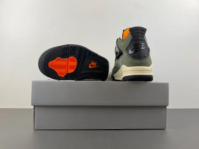 Chaussures de basketball Air Jordan 4 en daim vert olive 16