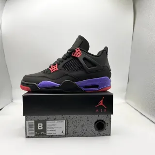 Air Jordan 4 Retro NRG Black Court Purple أحذية كرة السلة