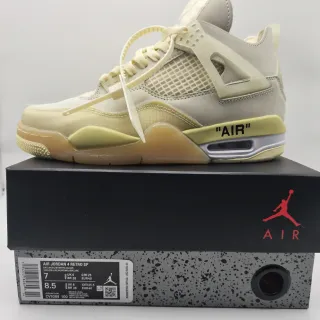 Air Jordan 4 Retro SP Sail/Muslim-White-Black बास्केटबॉल जूते