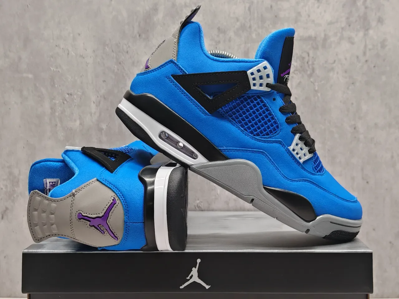 Air Jordan 4 أحذية كرة السلة أنتي أزرق رويال 6
