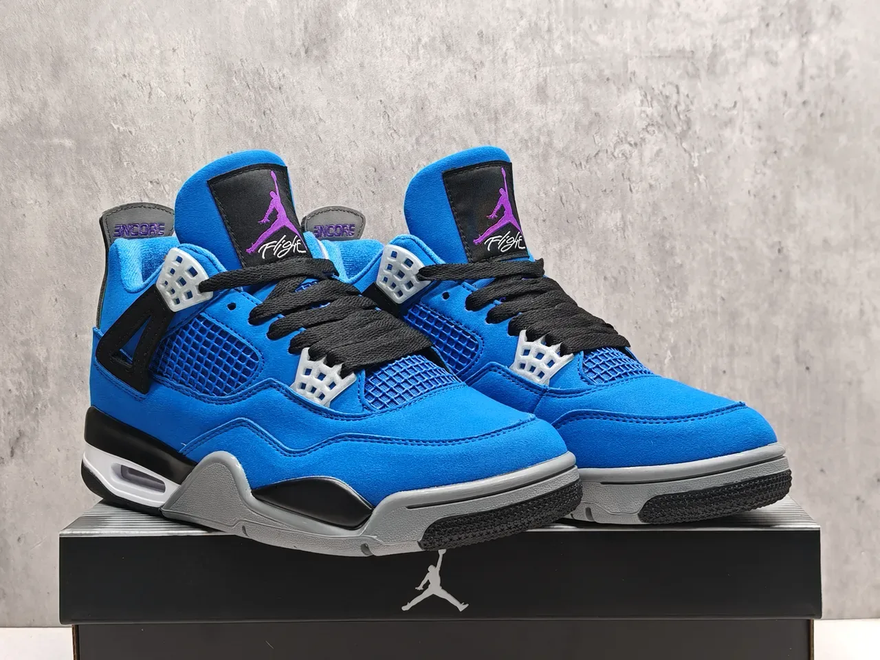 Air Jordan 4 أحذية كرة السلة أنتي أزرق رويال 7