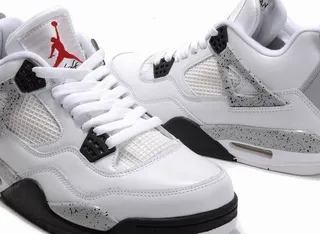 Air Jordan 4 সাদা কালো লাল বাস্কেটবল জুতো 4