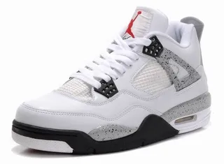 Air Jordan 4 সাদা কালো লাল বাস্কেটবল জুতো 5