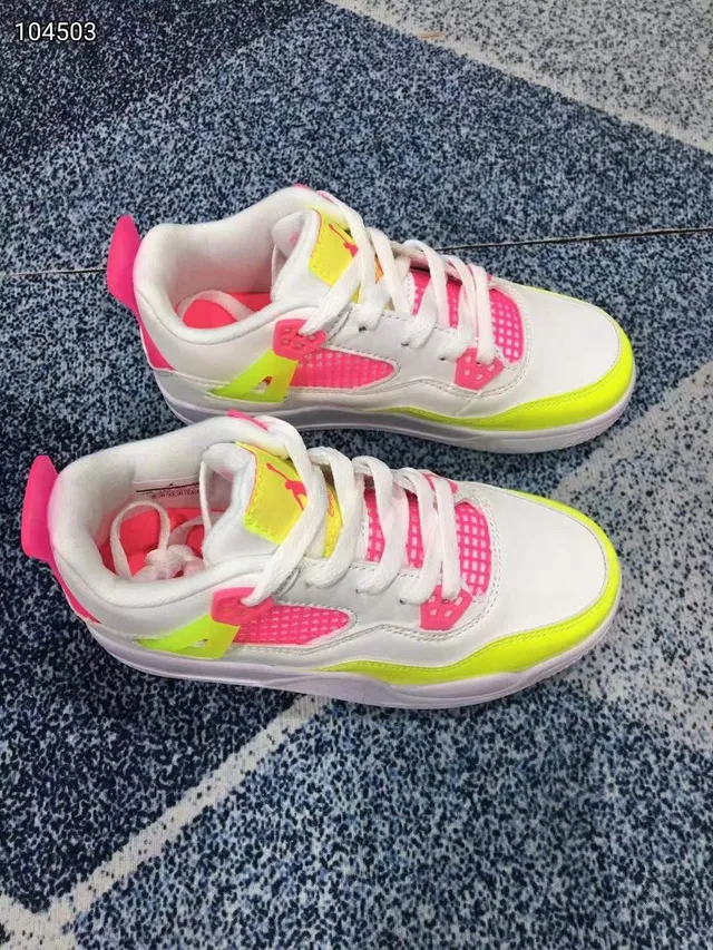 Air Jordan 4 أبيض رمادي أحمر أحذية كرة السلة 20
