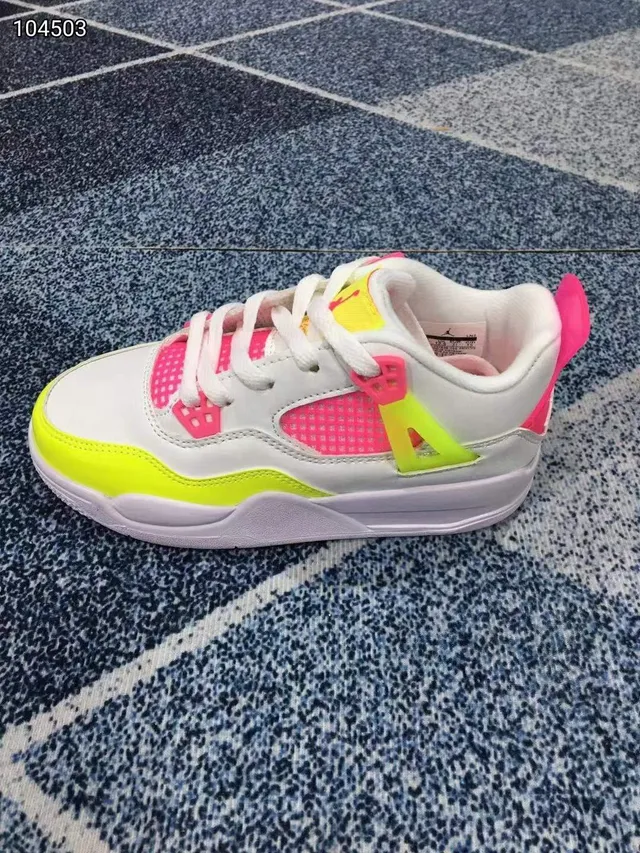 Air Jordan 4 أبيض رمادي أحمر أحذية كرة السلة 23