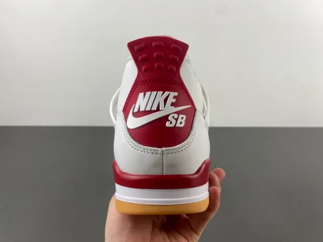 Air Jordan 4 White Red Gum Zapatillas de Baloncesto 4
