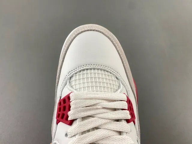 Air Jordan 4 White Red Gum Zapatillas de Baloncesto 5
