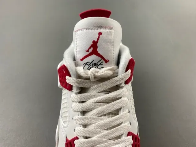 Air Jordan 4 White Red Gum Zapatillas de Baloncesto 6