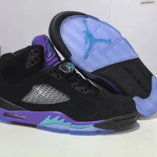 Air Jordan 5 黑紫青篮球鞋