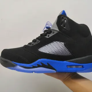 Tênis de basquete Air Jordan 5 preto azul royal
