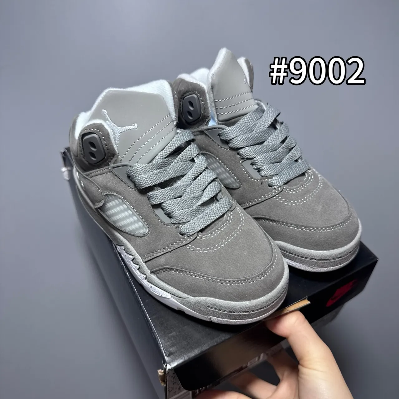 Air Jordan 5 काला सफेद लाल बच्चों के बास्केटबॉल जूते 11