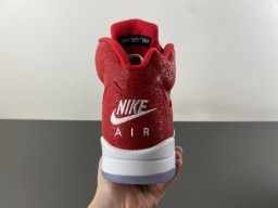 Zapatillas de baloncesto Air Jordan 5 rojo blanco negro 4