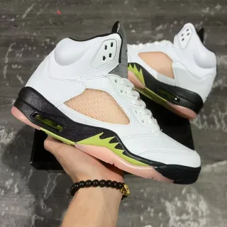 Air Jordan 5 白黑酸橙绿篮球鞋