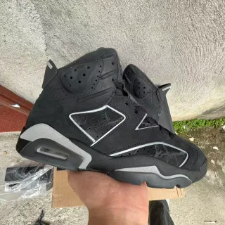 Air Jordan 6 ब्लैक सिल्वर बास्केटबॉल जूते