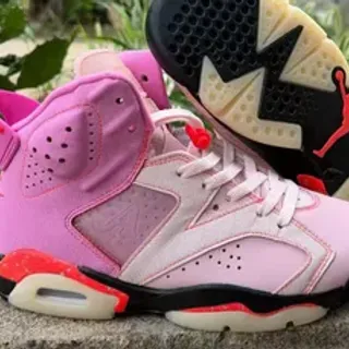 Air Jordan 6 Zapatos de baloncesto rosa y rojo