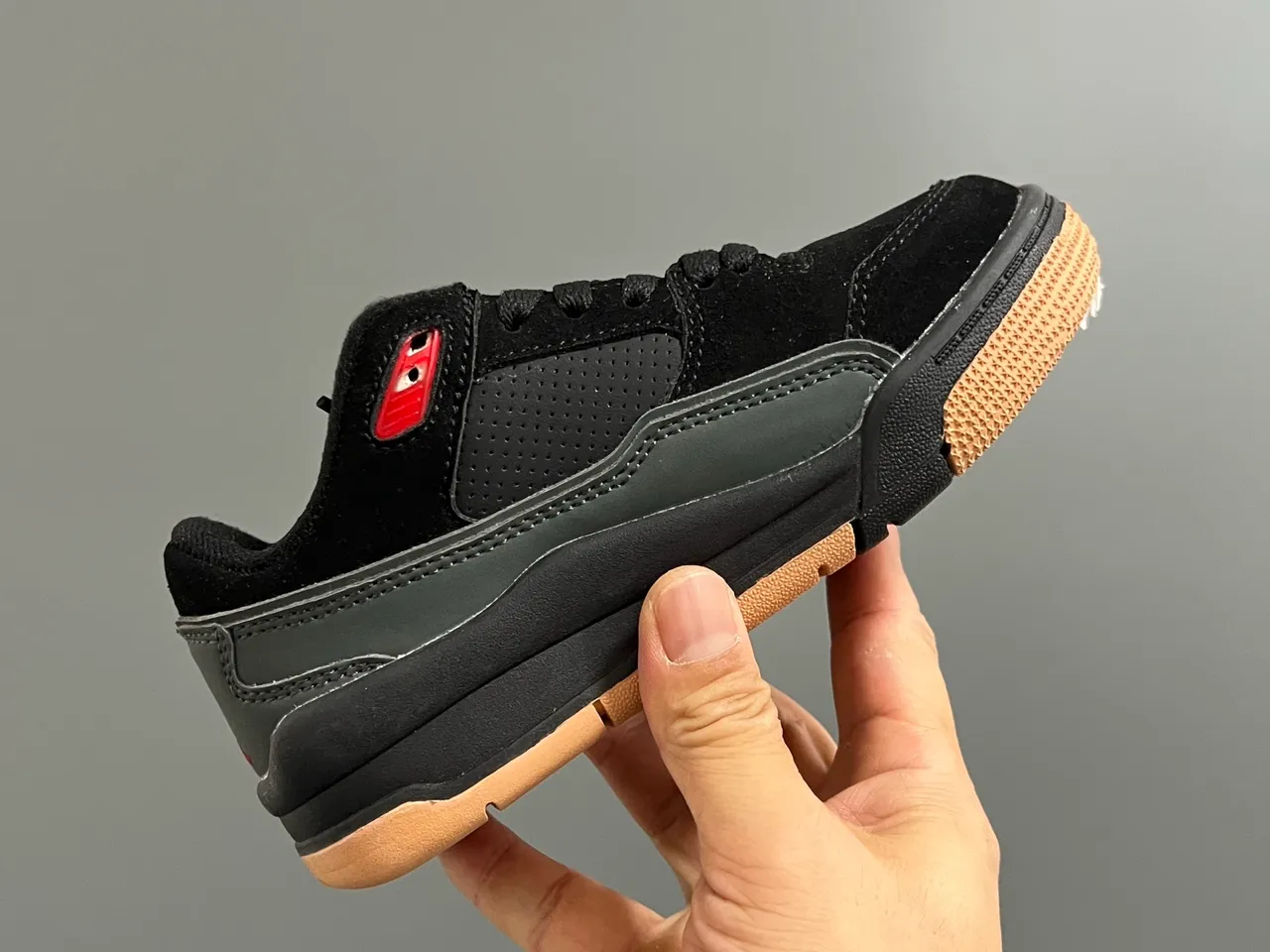 Zapatillas de baloncesto para niños Air Jordan Flight Court blanco y negro 9