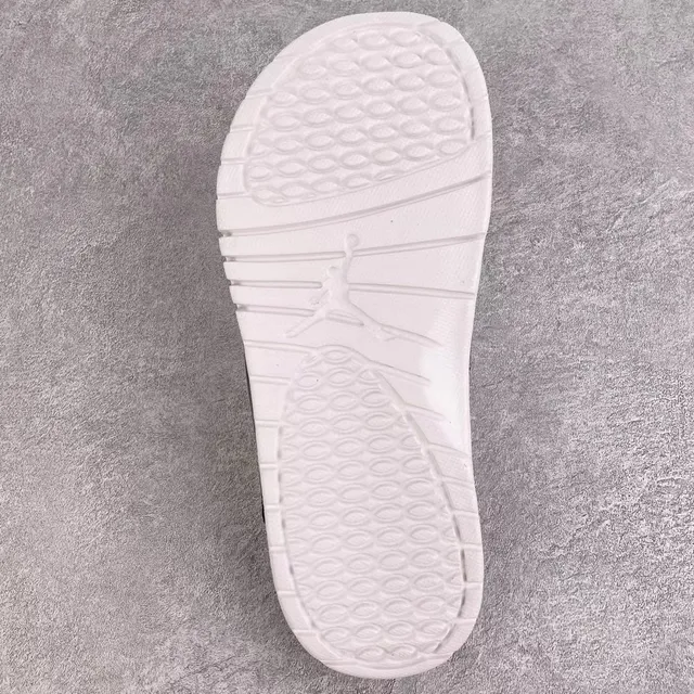 Chanclas slide Air Jordan Hydro 1 blanco y negro 2