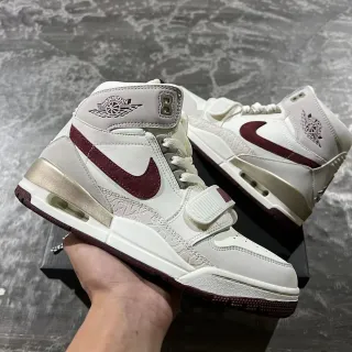 Air Jordan Legacy 312 Off-White Burgundy Metallic Gold 篮球鞋
