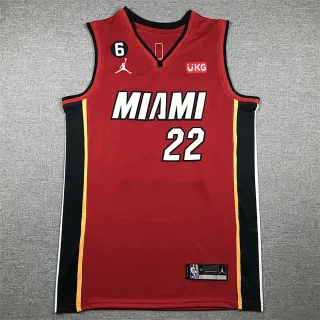 Camiseta sem mangas Air Jordan Miami Heat City Edition vermelha e preta