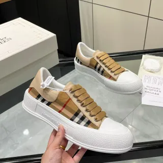 Alexander McQueen Oversized Sneaker Beige Check Pattern Lifestyle Sneakers