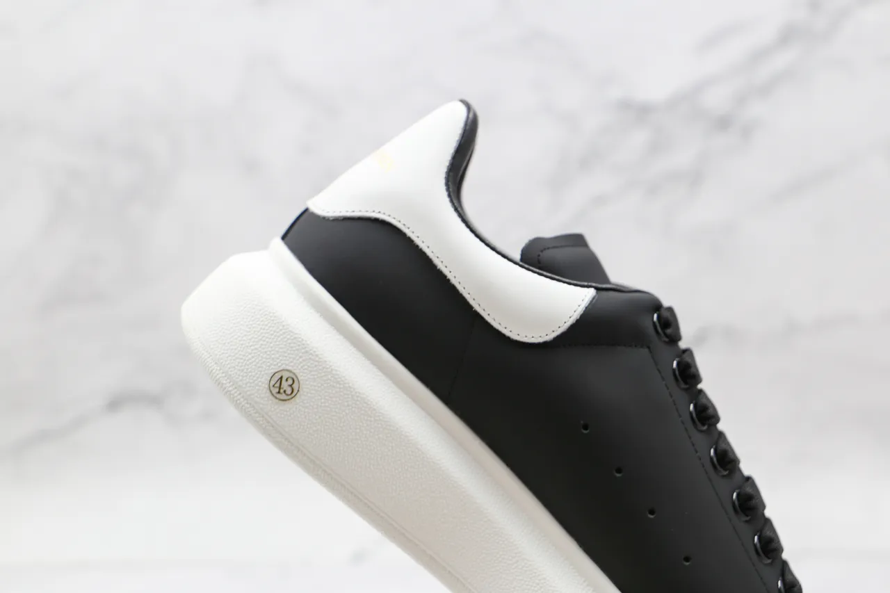 Alexander McQueen Oversized Sneaker Black and White Lifestyle Sneakers 3
