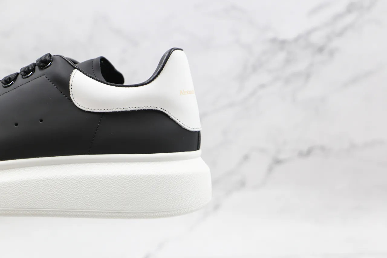 Alexander McQueen Oversized Sneaker Black and White Lifestyle Sneakers 5