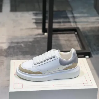 Alexander McQueen Oversized Sneaker White Beige Gray Lifestyle Sneakers