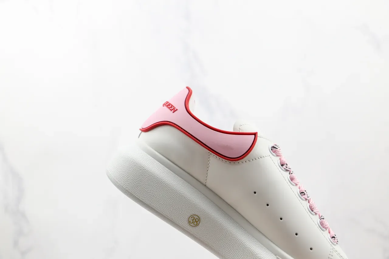 Alexander McQueen oversized 白色粉红色生活方式运动鞋 6