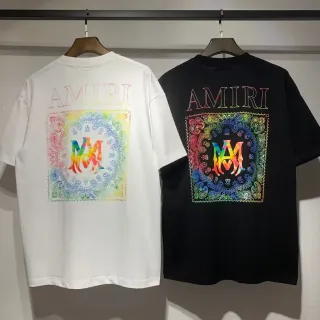 Amiri Bandana Print Rainbow Gradient T-Shirt
